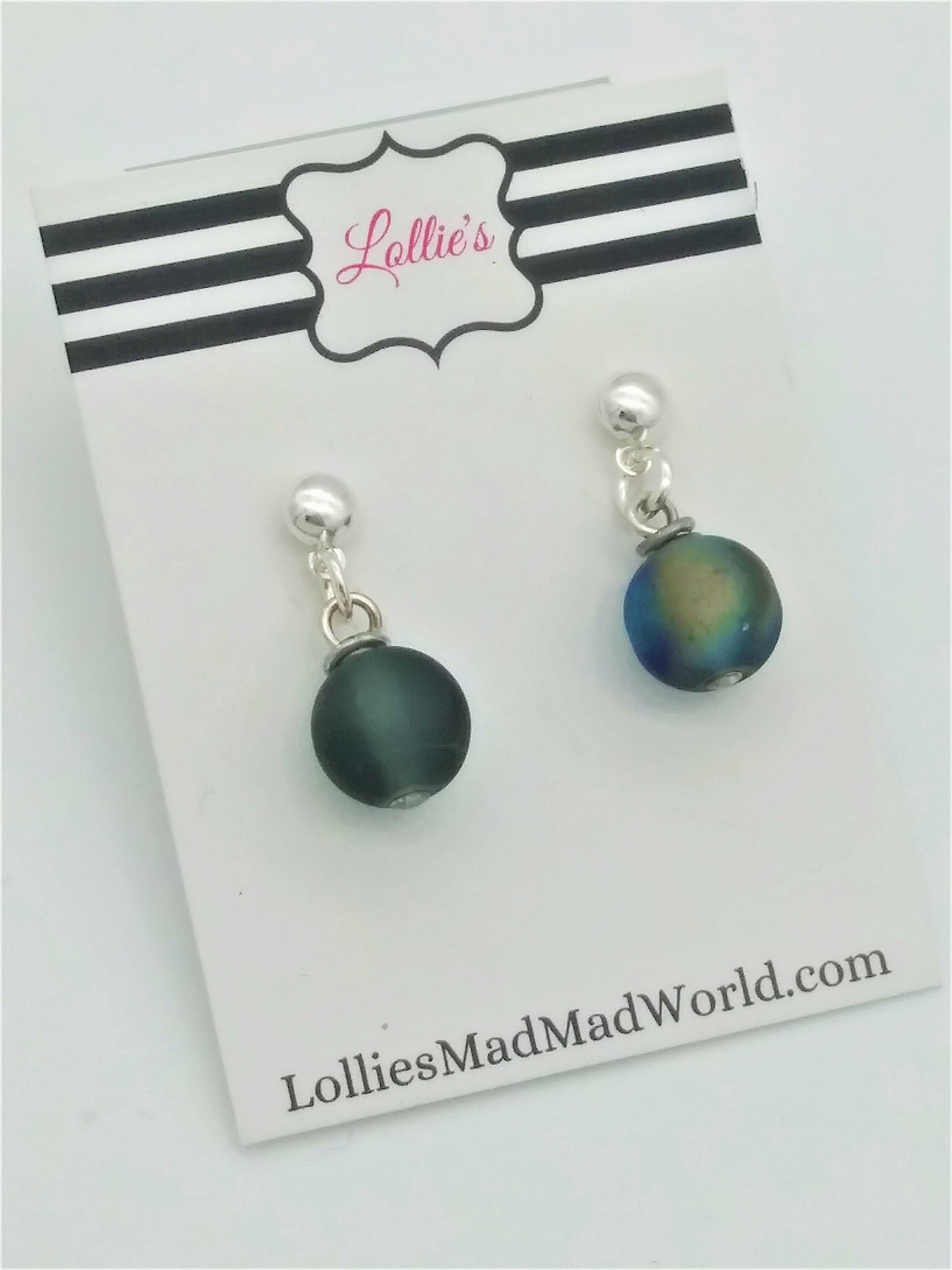 Glow Drop Earrings - Black