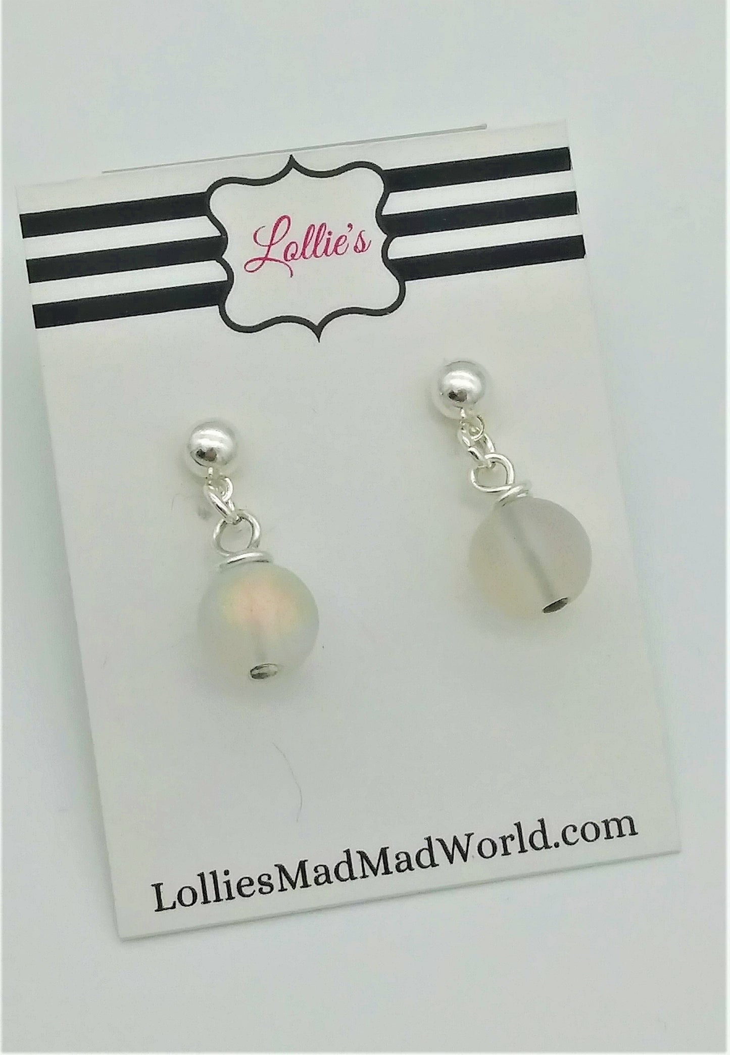 Glow Drop Earrings - Frost