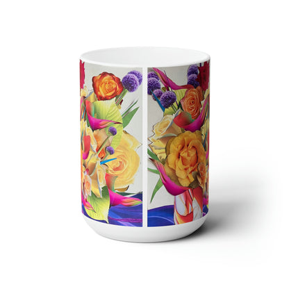 Floral Explosion Ceramic Mug