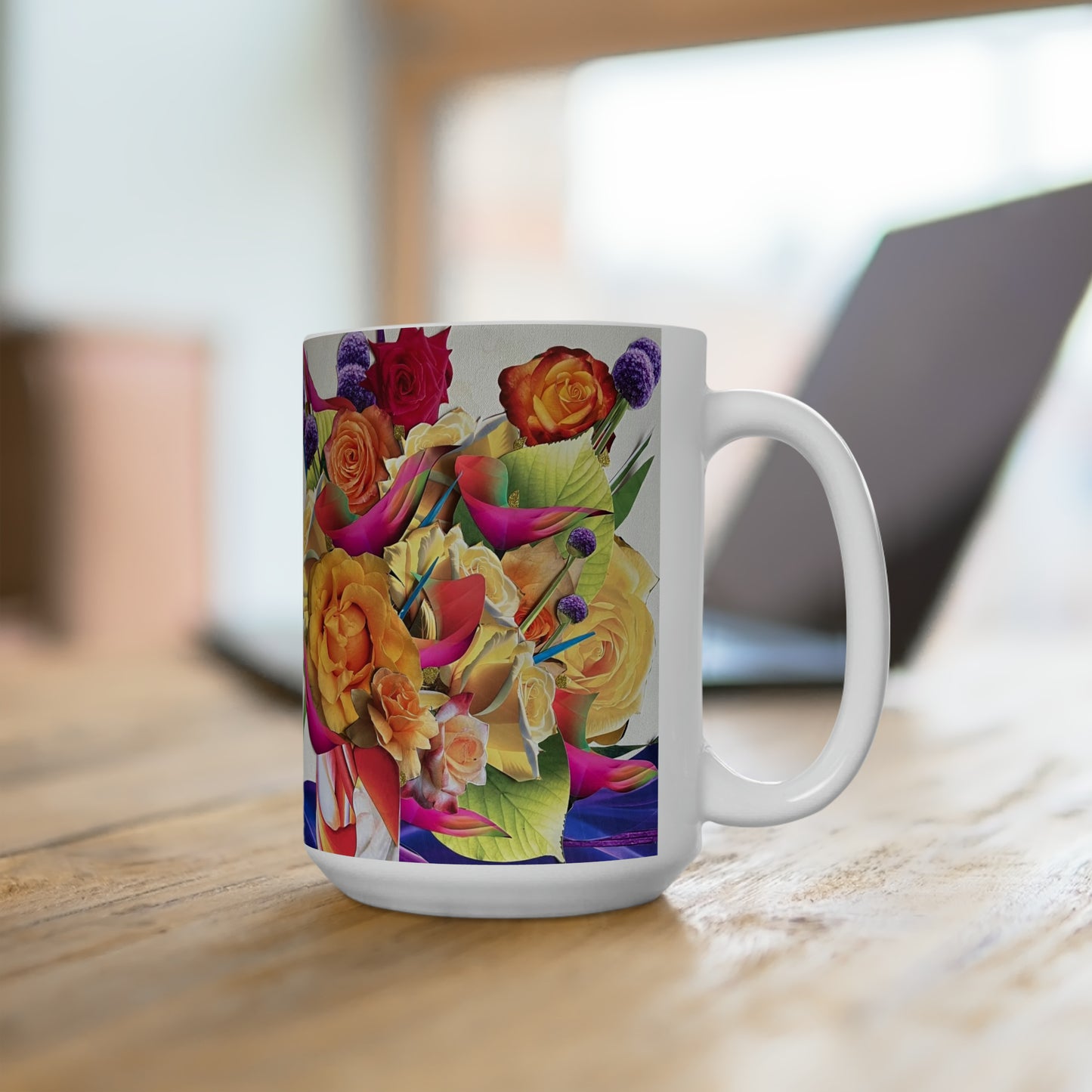 Floral Explosion Ceramic Mug