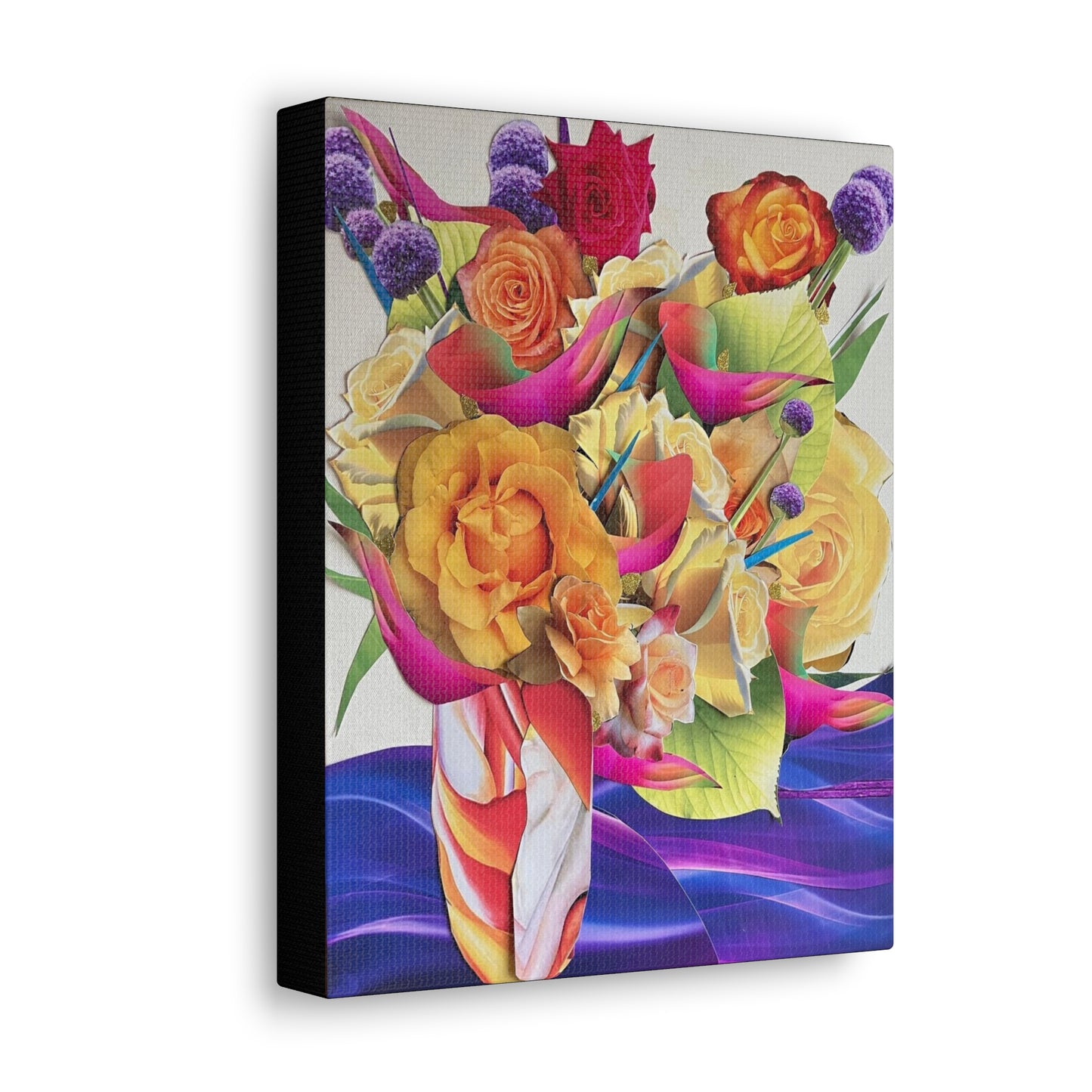 Floral Explosion 8x10" Canvas Gallery Wrap Wall Art
