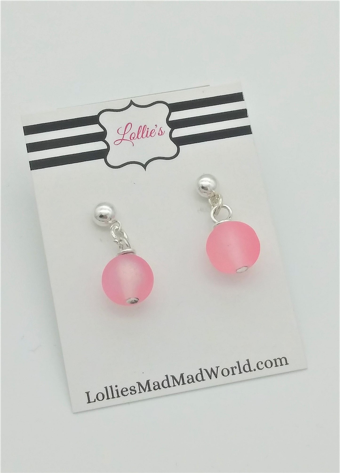 Glow Drop Earrings - Pink