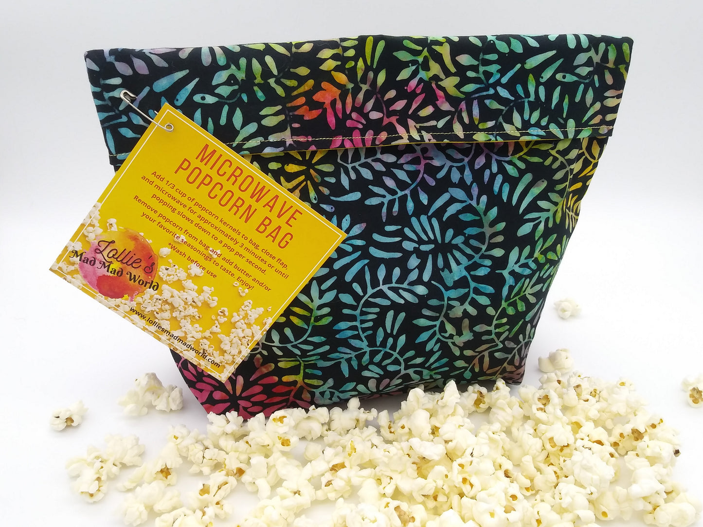 Microwave Popcorn Bag - Multi Batik
